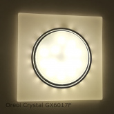 Точечный Светильник OREOL Crystal GX6017F 120×120/85mm под лампу GX53 H4 КВАДРАТ Бел МАТОВЫЙ ПЛАСТИК